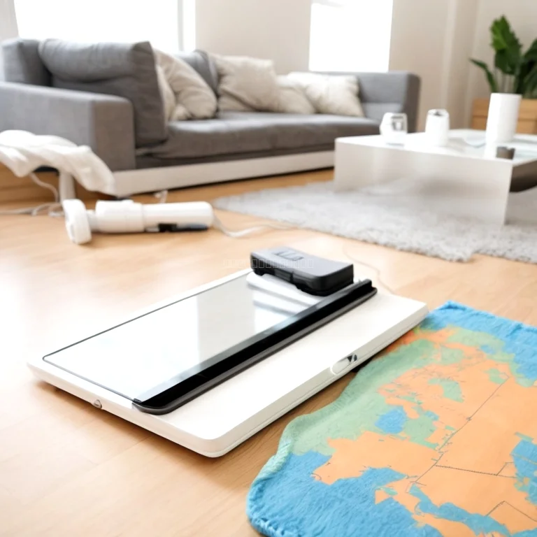 Interaktive Raumkarte auf Tablet